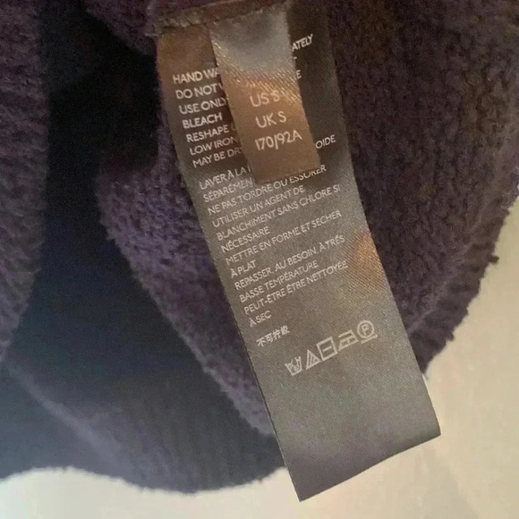 Anthroplogie women’s navy blue short sleeve knit top - small - Picture 3 of 7